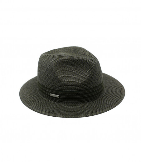 Seeberger cappello di paglia verde Seeberger cappello di paglia verde
